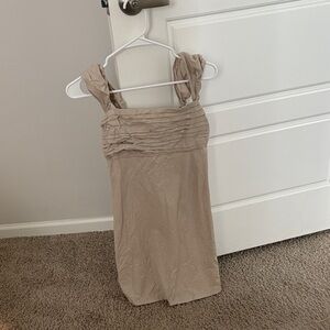 Abercrombie & Fitch Beige Mini Dress